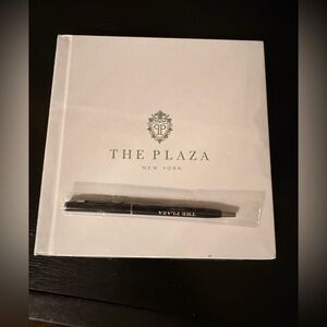 New York City The Plaza Hotel White Notebook with Pen